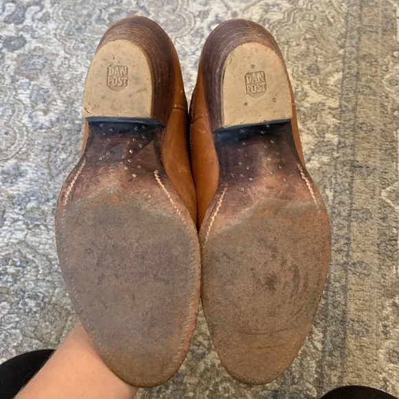 Dan Post Brown Heeled Boots - Picture 11 of 15